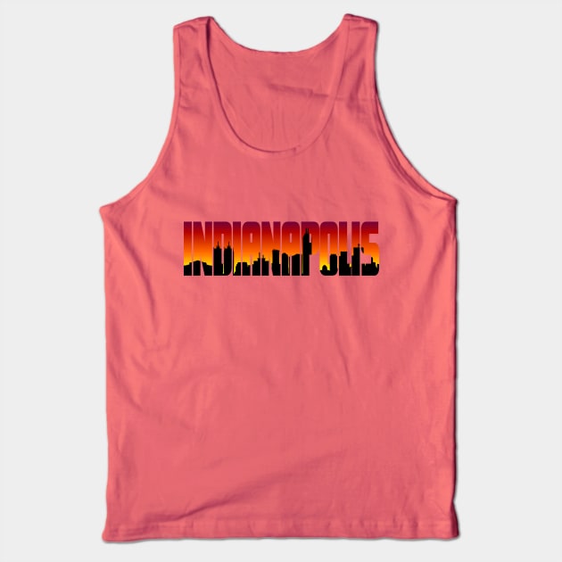 Indianapolis Skyline Tank Top by MadmanDesigns